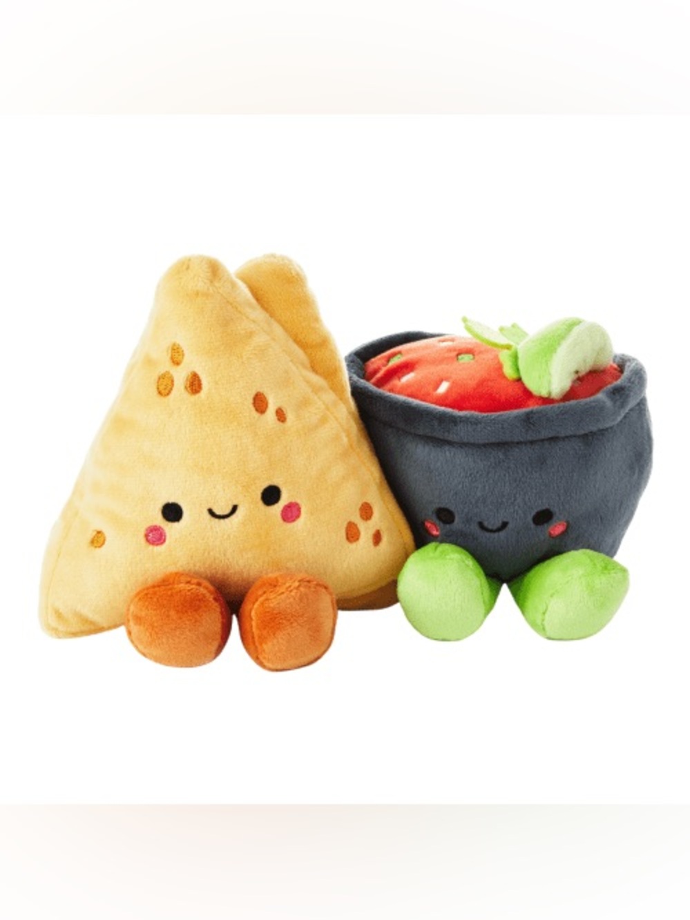 Hallmark Better Together Chip and Salsa Magnetic Plush Set NWT Foodie Cute Gift